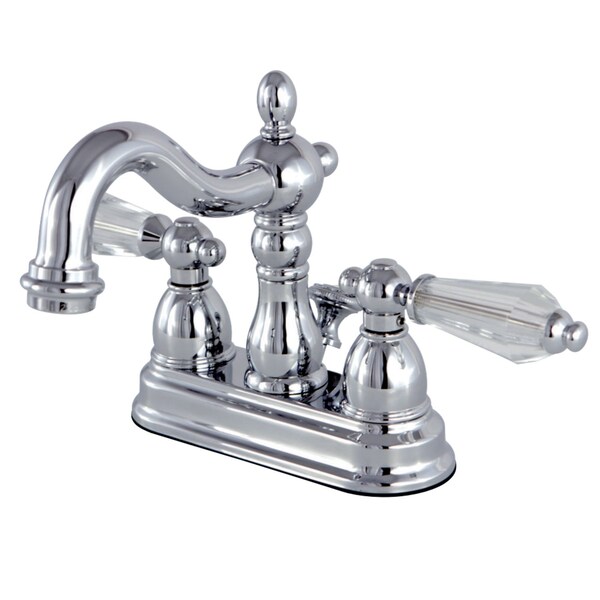 KS1601WLL 4" Centerset Bathroom Faucet, Polished Chrome